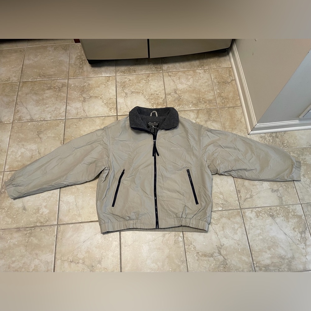 Vintage Eddie Bauer since 1920 Jacket outdoor outfitters size M beige color